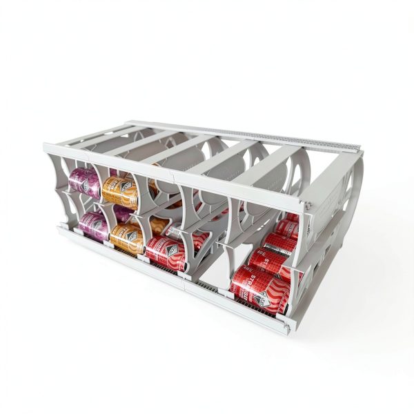 Shelf Reliance Cansolidator Pantry Plus Stackable 60‑Can Organizer-4