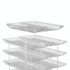 Can Storage Organizer VEGEVIGI 3-Tier Clear Plastic Rack Detachable-3