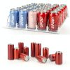 UPOWY Drink Organizer Refrigerator Can Dispenser 5‑Row Metal-1