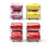 Adjustable Soda Can Organizer IBORING 2‑Pack 2‑Tier Dispenser-2