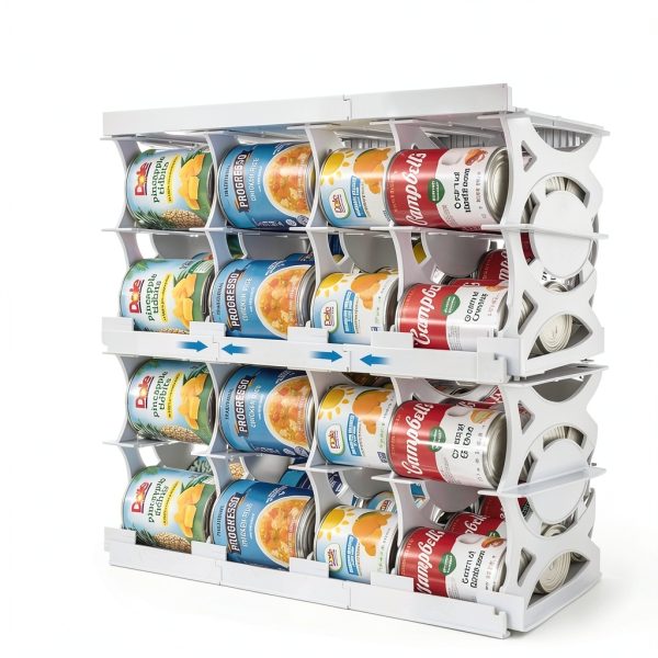 Shelf Reliance Cansolidator Pantry Plus Stackable 60‑Can Organizer-3