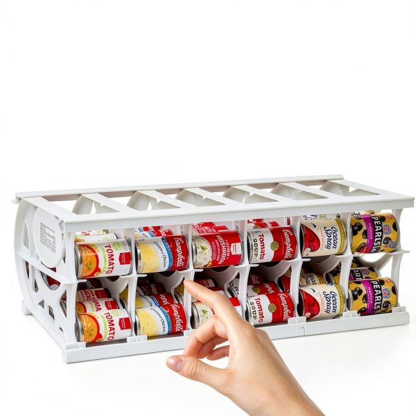 Shelf Reliance Cansolidator Pantry Plus Stackable 60‑Can Organizer-1