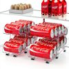 Adjustable Soda Can Organizer IBORING 2‑Pack 2‑Tier Dispenser-1