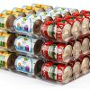 Can Storage Organizer VEGEVIGI 3-Tier Clear Plastic Rack Detachable-0